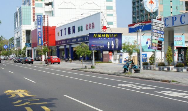 N-0677A鐵架廣告塔-台南市永華路二段216號-中油加油站、市政府、安平廣告看板